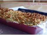 Crumble de courgettes au chèvre et parmesan