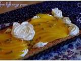 Tarte light mangue, passion