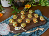 Choux apéritifs ~ Asperge verte & truite fumée