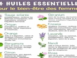 14 huiles essentielles pour le bien-être des femmes