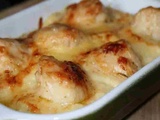 Coquilles Saint-Jacques sur fondue de poireaux à la crème fraîche