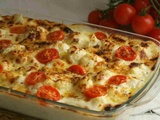 Gratin de chou-fleur avec tomates cerises