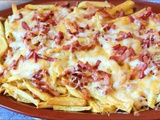 Pommes de terre avec bacon et fromage