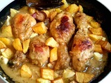 Poulet en casserole aux œufs ou poulet en sauce aux œufs