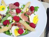 Salade de jambon cru et pointes d'asperge