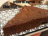 Fondant à la crème de marron & chocolat