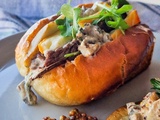 Mushroom roll - mon sandwich aux champignons et boeuf