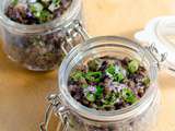 Salade de lentilles aux herbes et coco