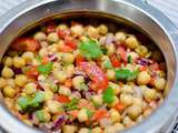 Salade de pois chiches chana chaat