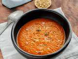 Soupe aux tomates et courges