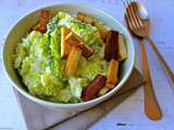 Colcannon, purée de pommes de terre irlandaise au chou frisé et tofu fumé, recette vegan { Saint Patrick }