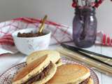 Dorayaki vegan, pancakes japonais garnis de pâte sucrée de haricots rouges (anko) - Bataille Food #62