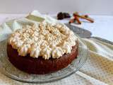 Gâteau fondant au chocolat et glaçage aux épices chai