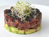 Tartare de thon, avocat, wasabi