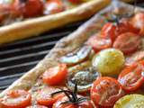 Tartes fines aux tomates cerises