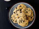 Cookies salés au parmesan et aux olives noires