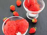 Sorbet fraises rapide et facile