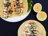 Tacos avocat crevettes