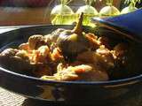 Tajine de poulet aux figues, aux dattes et au miel