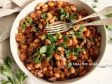 Aubergines et cocos de paimpol à la tomate