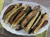 Aubergines et courgettes rôties à l'ail et au parmesan