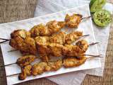 Brochettes de poulet tandoori