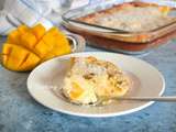 Clafoutis coco, mangue et banane