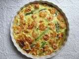 Clafoutis d'asperges vertes aux crevettes