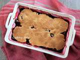 Cobbler aux prunes (plum cobbler)