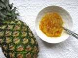 Confiture allégée d'ananas au citron vert