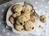 Cookies au beurre de coco et pépites de chocolat