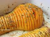 Courge butternut façon hasselback