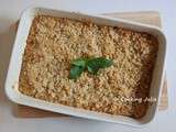 Crumble aux abricots et flocons d'avoine