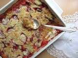 Crumble fraises-rhubarbe