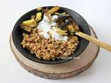 Curry de légumes, lentilles corail et quinoa