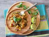 Curry de potimarron, aubergines et lentilles corail