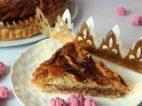 Galette des rois aux pralines roses