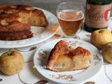 Gâteau au cidre et aux pommes entières