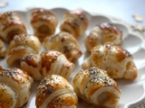 Mini-croissants au boudin blanc et à la pomme