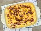 Purée de pommes de terre gratinée au lard et cheddar