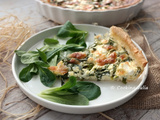 Quiche à l'ail des ours et feta