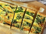 Quiche au broccolini et lardons