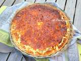 Quiche lorraine au skyr et cheddar