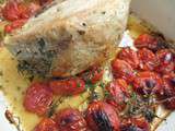 Rôti de veau au thym et aux tomates cerises