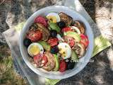 Salade de lentilles aux aubergines