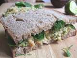 Sandwich pois chiches-avocat