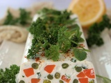 Terrine de légumes au fromage frais et à la menthe