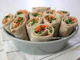 Wraps aux crudités et houmous