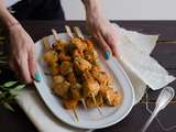 Brochettes de poulet au chutney d’Abricots