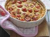 Clafoutis aux Tomates Cerises et Moutarde